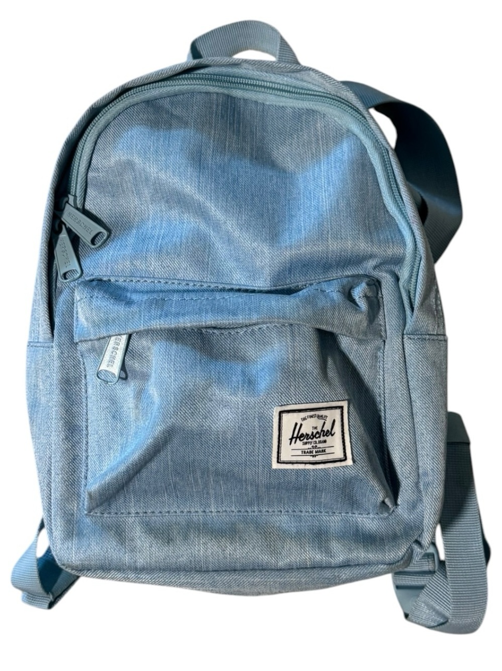 Herschel Classic Mini Backpack Chambray Blue Like New, academic bag